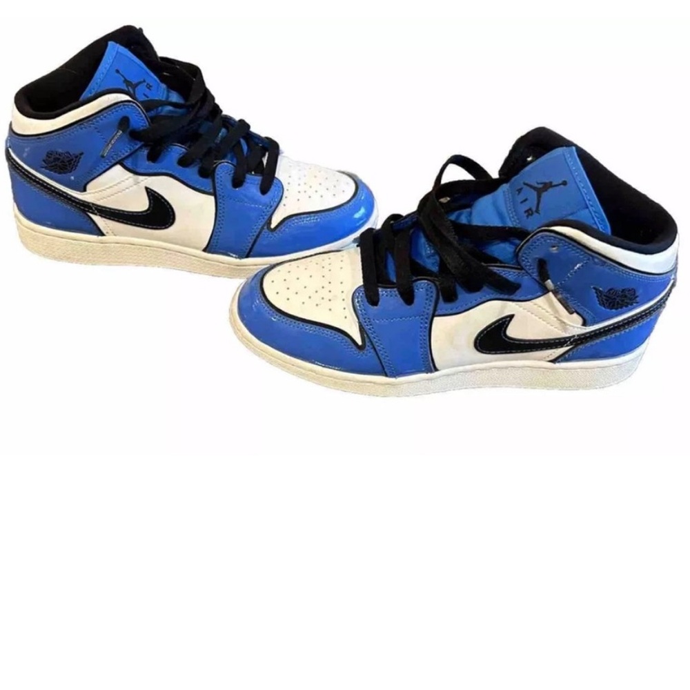Nike Air Jordan 1 Mid SE Signal Blue - Size 6y